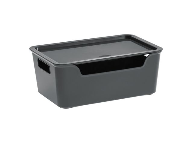 CEP Plastlåda Bella plast 4,22L grå | Kontorsmaterial - Arkivering och kontorsförvaring - Förvaringslådor | Kontorsexperten
