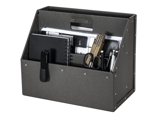 Bigso Box Förvaring med handtag grå | Kontorsmaterial - Arkivering och kontorsförvaring - Förvaringslådor | Kontorsexperten