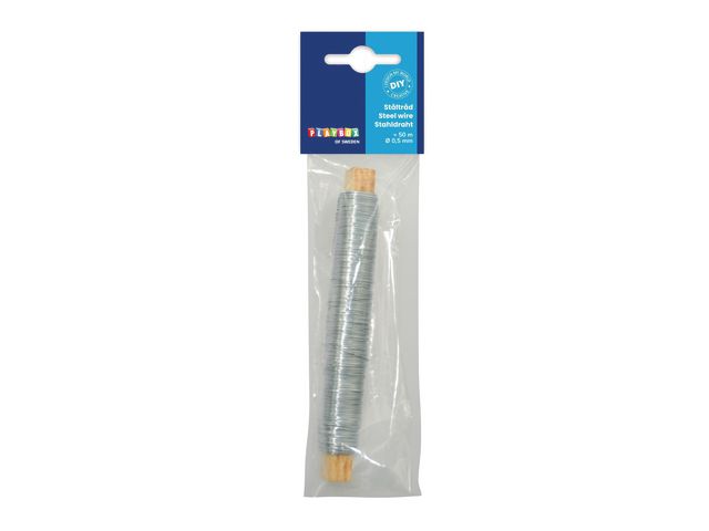 PLAYBOX Metalltråd, 50 m | Skola och förskola - Hobbymaterial - Tråd, snöre och snodd | Kontorsexperten