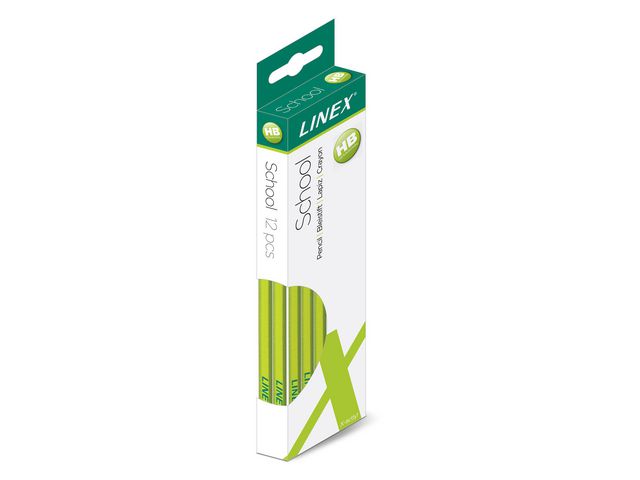Produktfoto för Linex Blyertspenna LINEX HB ljusgrön