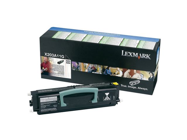 Lexmark Toner, svart, singelförpackning, X203A11G | Toner och bläck - Tonerkassetter - Toner Lexmark | Kontorsexperten