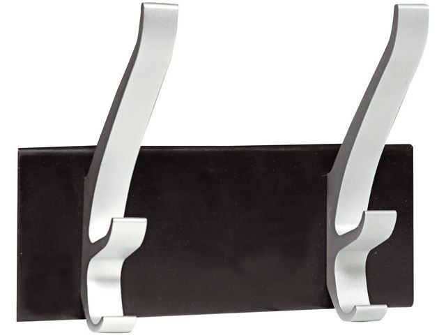 Unilux Väggkrok med två krokar | Kontorsmöbler och inredning - Skåp och hyllor - Nyckelskåp och tillbehör | Kontorsexperten