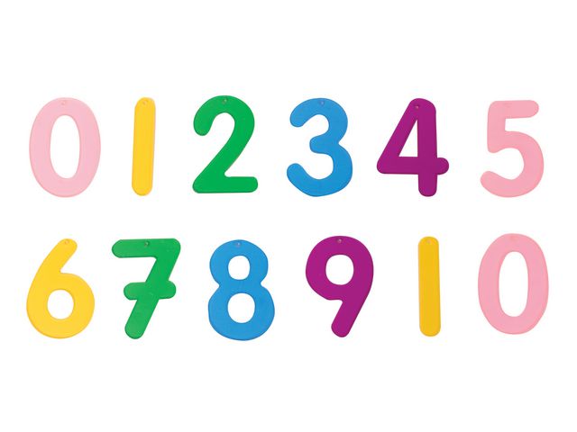 MyPauze® Transperanta Siffror I färg 14/fp | Skola och förskola - Klassrummet / Lära - Sensoriska produkter | Kontorsexperten