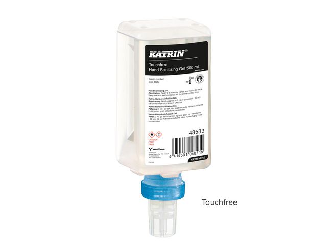 KATRIN Handdesinfektion Touchfree 500ml | Städ och hygien - Desinfektionsmedel - Systemhanddesinfektion | Kontorsexperten