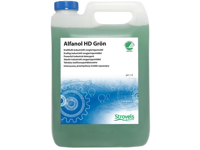 Strovels Grovrent Alfanol HD Grön 5l | Städ och hygien - Golvunderhåll - Golvrengöring | Kontorsexperten