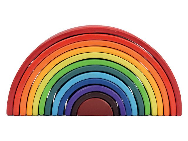 MYPAUZE Regnbågsklossar båge 12 delar | Skola och förskola - Lekmaterial - Bygglek, konstruktion och mosaik | Kontorsexperten