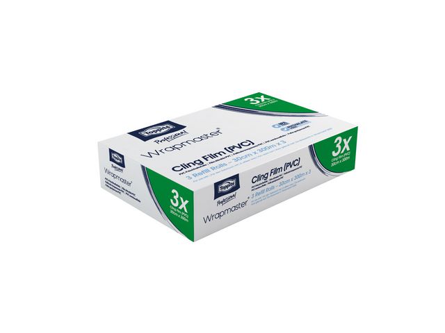 TOPPITS Plastfolie PVC WM3000 30cmx300m 3/fp | Kök och servering - Plast- och aluminiumfolie - Plastfolie | Kontorsexperten