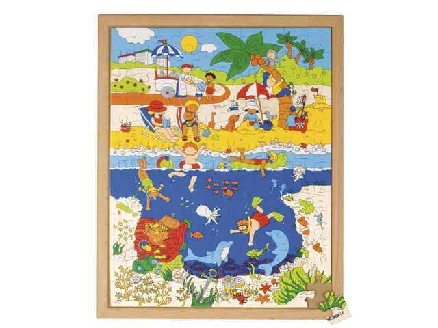 Rampussel hav, 40x50 cm | Skola och förskola - Lekmaterial - Pussel - Rampussel | Kontorsexperten