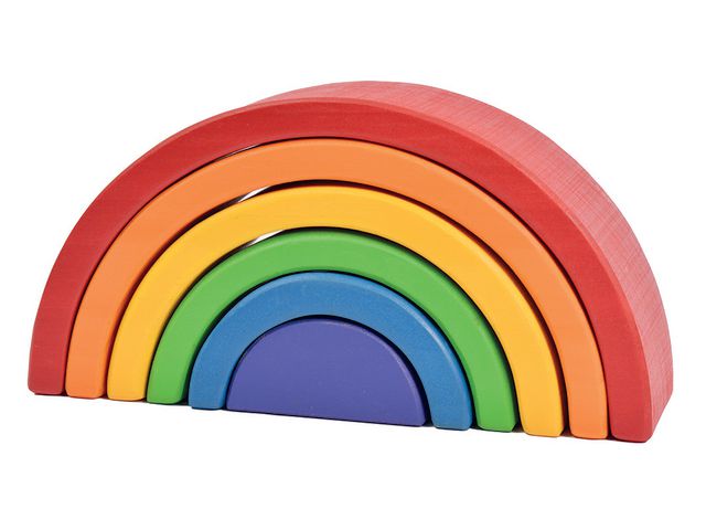MYPAUZE Regnbågsklossar båge 6 delar | Skola och förskola - Lekmaterial - Bygglek, konstruktion och mosaik | Kontorsexperten