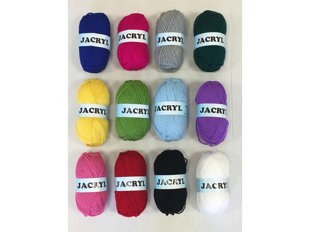 Akrylgarn 50 g, blå | Skola och förskola - Hobbymaterial - Garn | Kontorsexperten