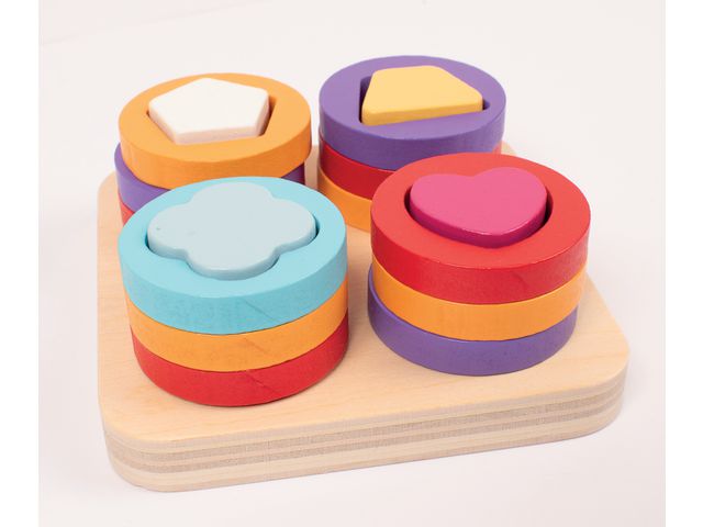 MyPauze® Träformer matchningsspel | Skola och förskola - Lekmaterial - Förskolelek | Kontorsexperten