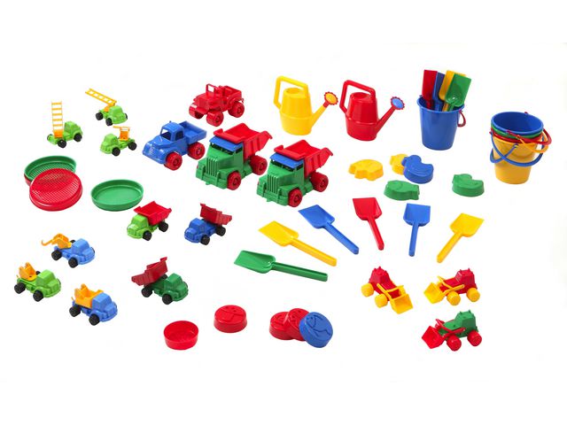 NYBY Sandlek set 47 delar | Skola och förskola - Lekmaterial - Sandlek och vattenlek | Kontorsexperten
