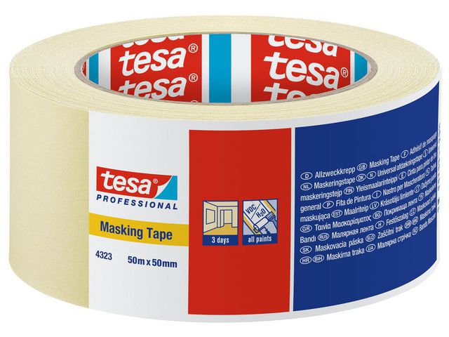 tesa® Maskeringstejp 4323 50mmx50m 6/fp