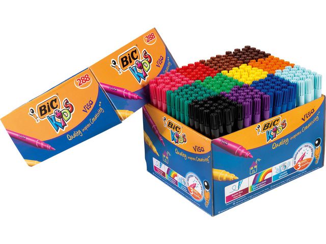 BIC® Fiberpenna kids Visa 288/fp | Skola och förskola - Pennor och tillbehör - Fiberpennor - Standard | Kontorsexperten