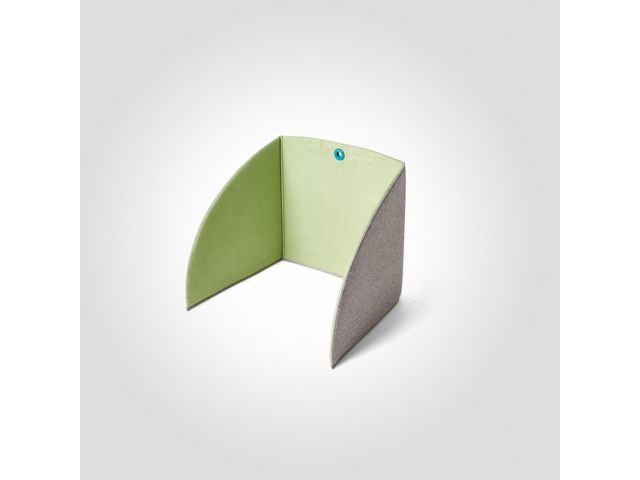 Matting Bordsskärm 80 cm, grön | Skolmöbler och inredning - Ljudabsorbenter - Bordskärmar | Kontorsexperten