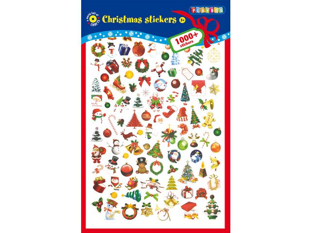 PLAYBOX Stickers jul 1000/fp | Skola och förskola - Hobbymaterial - Bokmärken och stickers | Kontorsexperten