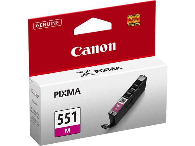 Canon Bläckpatron, PIXMA CLI-551 M, 6510B001, ChromaLife100+, magenta, singelförpackning | Toner och bläck - Bläckpatroner - Bläckpatroner Canon | Kontorsexperten