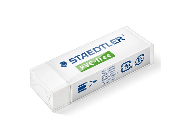 Radergummi Pvc-Fri 65x23x13mm vit | Skola och förskola - Pennor och tillbehör - Radergummi | Kontorsexperten