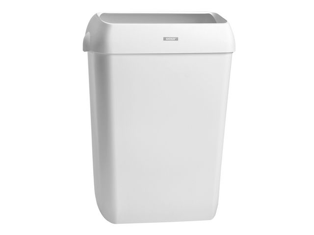 KATRIN Papperskorg, vit plast, 50 l, 575 x 420 x 280mm | Städ och hygien - Avfallshantering och källsortering - Papperskorgar | Kontorsexperten