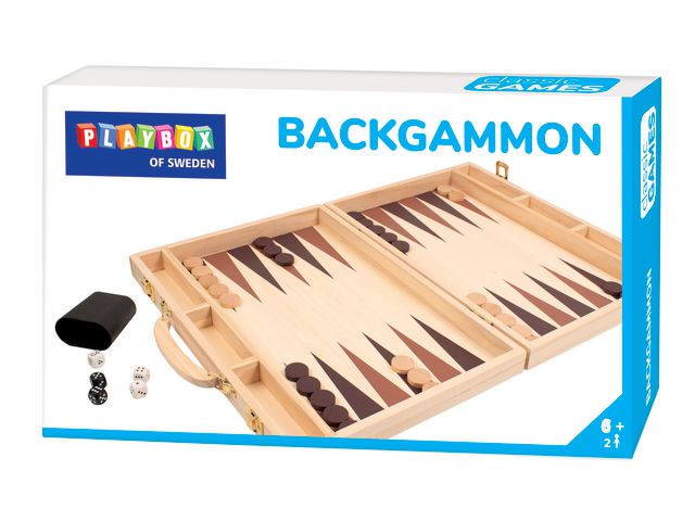 PLAYBOX Backgammon | Skola och förskola - Lekmaterial - Sällskapsspel | Kontorsexperten