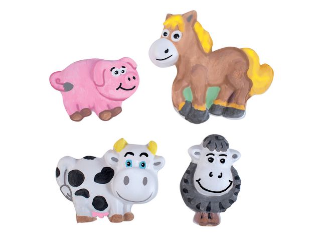 PLAYBOX Gjutformar bondgårdsdjur | Skola och förskola - Bild och form - Hobbygips med tillbehör | Kontorsexperten