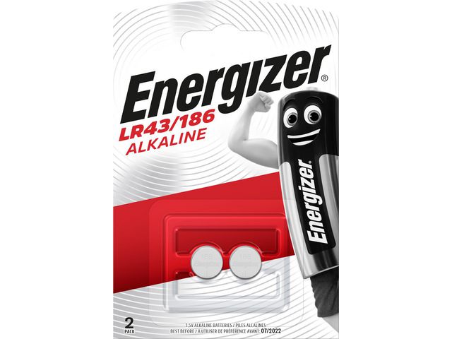 ENERGIZER Batteri LR43/186 2/fp | Kontorsmaskiner - Batterier - Knappcellsbatterier | Kontorsexperten