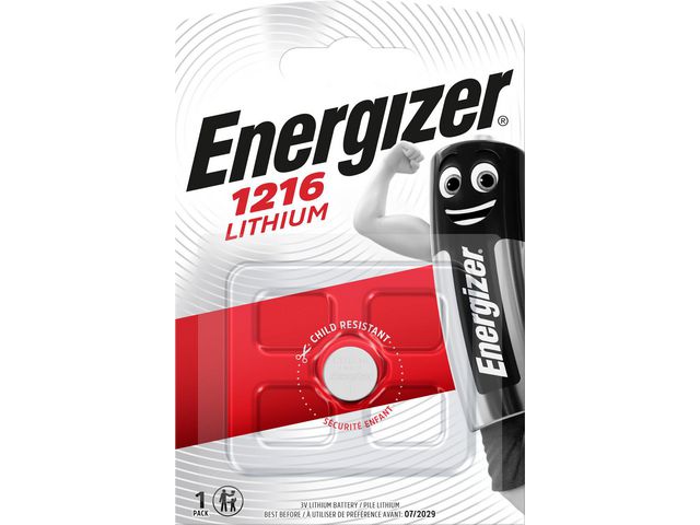 Energizer Batteri Lithium CR1216 | Kontorsmaskiner - Batterier - Knappcellsbatterier | Kontorsexperten