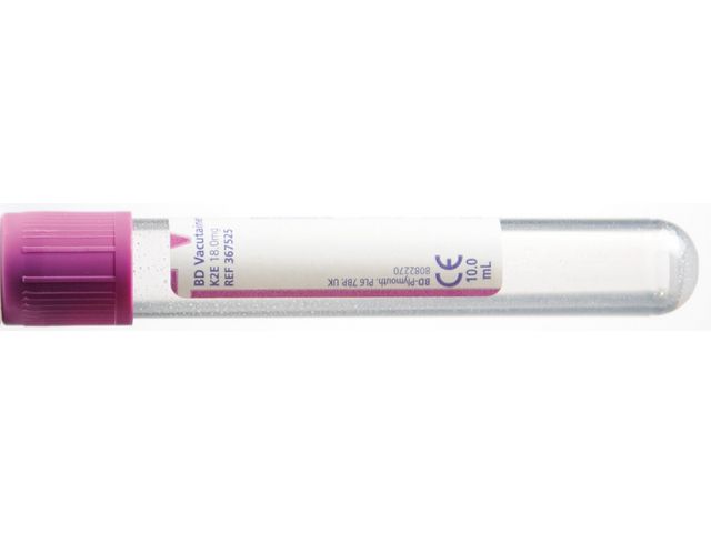 BD™ Hemogardrör Lila K2 EDTA 10/10ml 100/fp