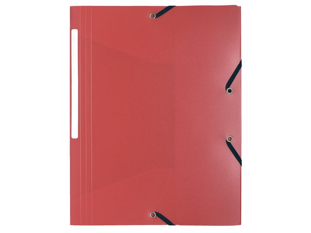 Exacompta Gummibandsmapp 3-kl PP A4 röd | Kontorsmaterial - Mappar och plastfickor - Plastmappar och aktmappar | Kontorsexperten