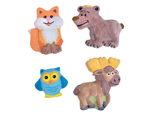 PLAYBOX Gjutformar skogsdjur | Skola och förskola - Bild och form - Hobbygips med tillbehör | Kontorsexperten