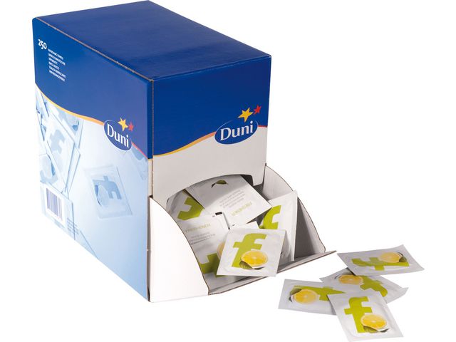 Duni Dispenserlåda för våtservetter, för engångsbruk, citrondoft, 70 x 50 mm 250/fp | Städ och hygien - Tvål och hygien - Våtservetter | Kontorsexperten