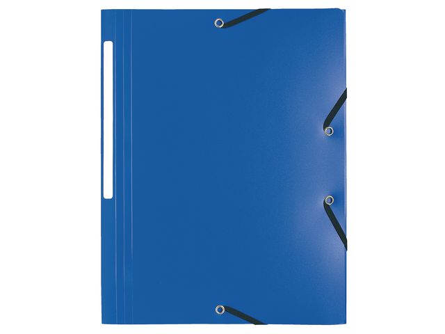 Exacompta Gummibandsmapp 3-kl PP A4 blå | Kontorsmaterial - Mappar och plastfickor - Plastmappar och aktmappar | Kontorsexperten