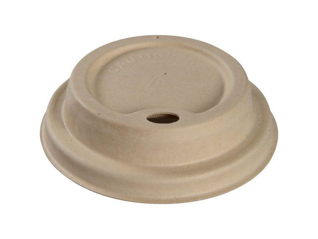 ABENA Lock Bagasse ø8cm 24cl brun 50/fp | Kök och servering - Engångsartiklar - Lock | Kontorsexperten