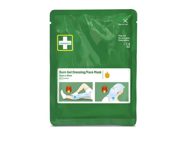 CEDERROTH Kompress Burn Dressing 30x40cm | Skyddsutrustning - Första Hjälpen - Brännskada | Kontorsexperten