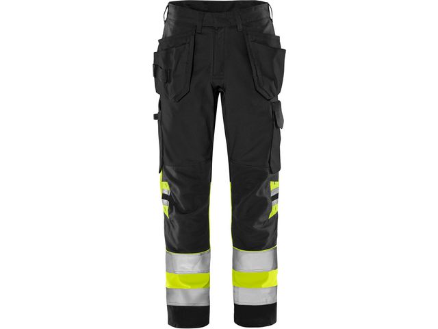 FRISTADS Hantverkarbyxa varsel green 2640 GPLU kl1 D112 | Arbetskläder - Varselkläder - Varselbyxor | Kontorsexperten