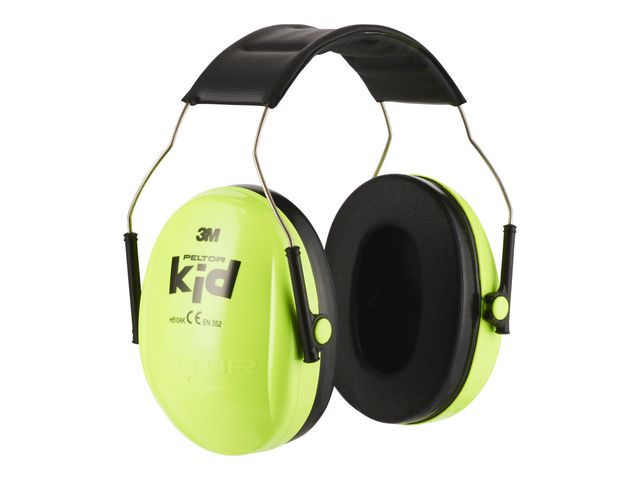 PELTOR Hörselkåpa KID neongrön | Skyddsutrustning - Hörselskydd - Hörselkåpor | Kontorsexperten