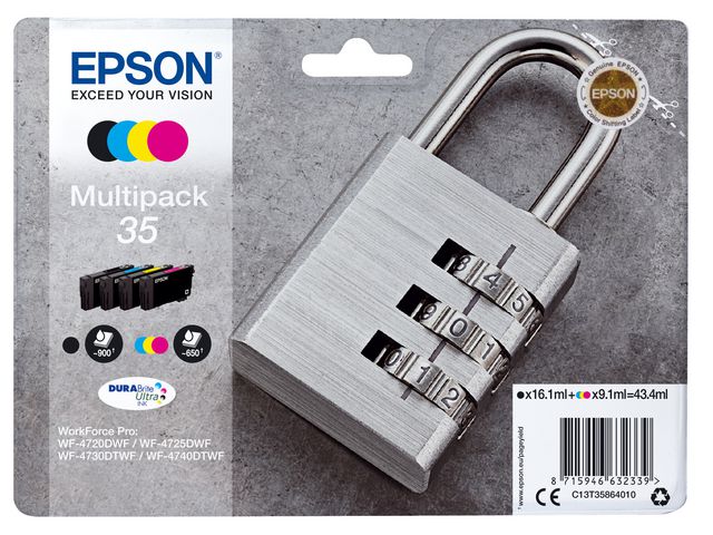 Epson Bläckpatron T3586 4-färg 4/fp | Toner och bläck - Bläckpatroner - Bläckpatroner Epson | Kontorsexperten