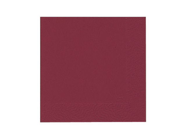 DUNI Servett 1-lags, enfärgad, 33 cm, bordeaux 500/fp | Kök och servering - Servetter och dukar - Servett - 1-lagers | Kontorsexperten