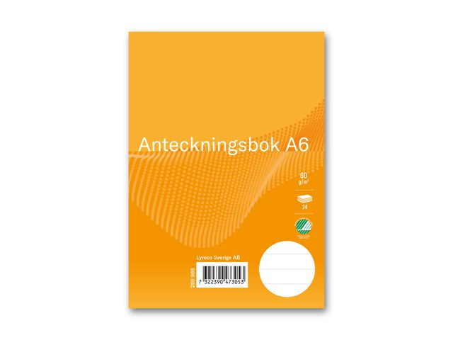 Lyreco Anteckningsbok A6 linjerat 24 blad | Kontorsmaterial - Block och anteckningsböcker - Anteckningsböcker | Kontorsexperten