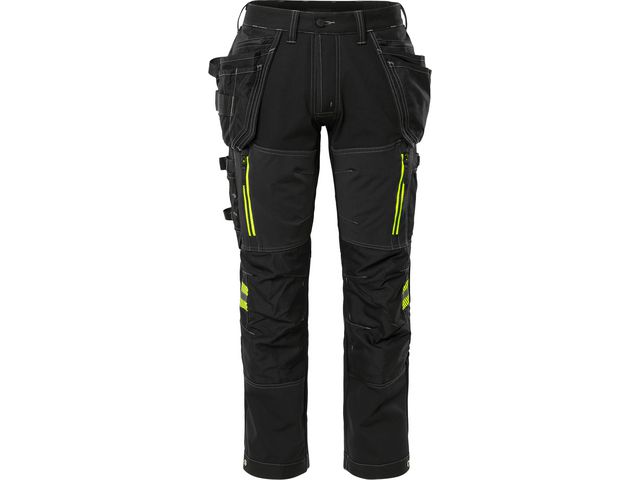 FRISTADS Hantverkarbyxa stretch 2569 STP dam svart 44 | Arbetskläder - Arbetsbyxor och shorts - Hantverksbyxor | Kontorsexperten