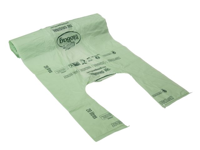 BioBag Papperskorgspåse 20L 25/rl | Städ och hygien - Påsar och säckar - Papperskorgspåsar | Kontorsexperten