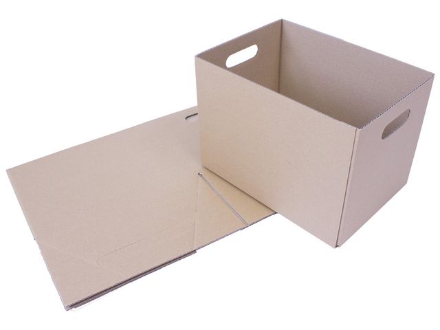 Boxon Wellåda E155 KB 310x218x219mm A4 | Emballage och lagerutrustning - Lådor och well - Welllådor 1-lag - 300-360 mm | Kontorsexperten