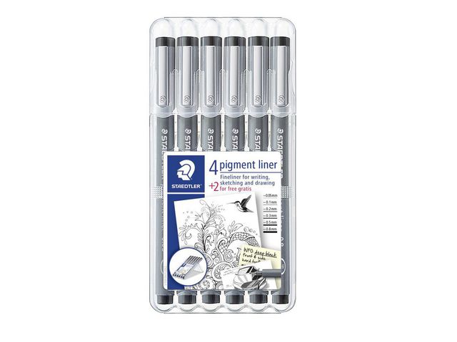 Staedtler Tuschpenna pigmentliner 6/fp | Kontorsmaterial - Pennor - Pennor övrigt | Kontorsexperten