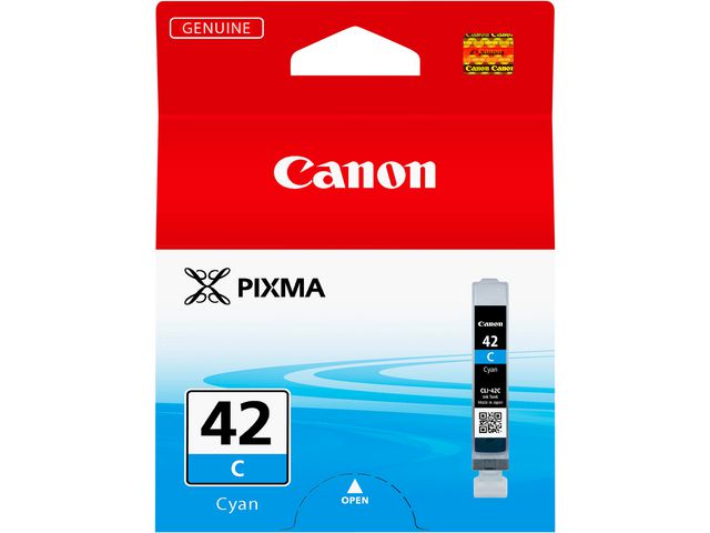 Produktfoto för Canon Bläckpatron, PIXMA 42C, cyan, singelförpackning, 6385B001