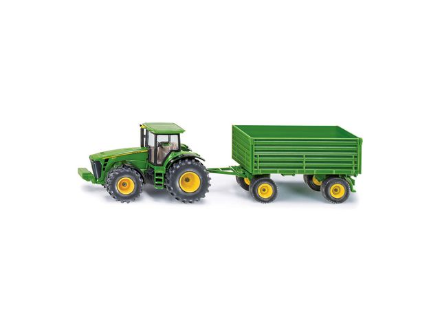 Produktfoto för siku Traktor John Deere med släp