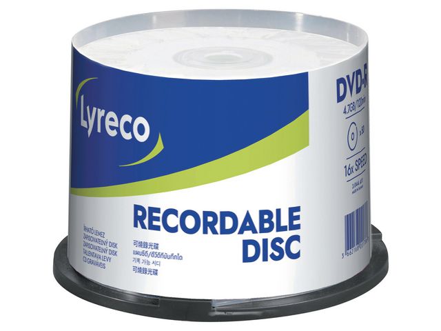 Lyreco DVD-R 4,7GB 50/fp | Datorprodukter - Lagring - DVD-skivor | Kontorsexperten