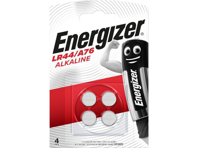 Energizer Batteri A76/LR44 4/fp | Kontorsmaskiner - Batterier - Knappcellsbatterier | Kontorsexperten