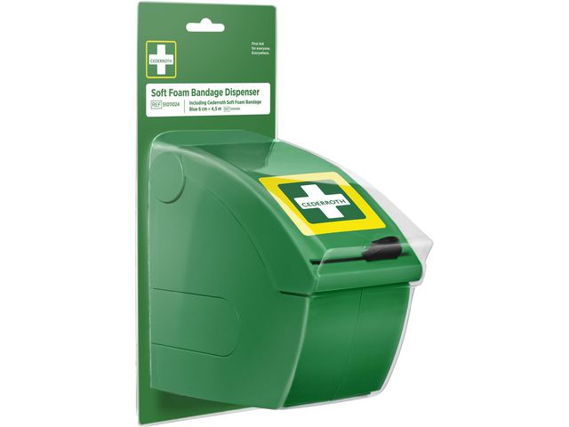 Cederroth Dispenser Soft Foam blå | Skyddsutrustning - Första Hjälpen - Stationer och tavlor | Kontorsexperten