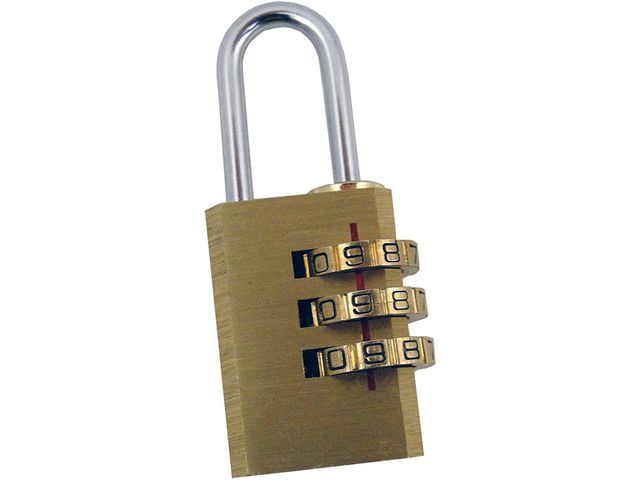 Pavo Hänglås 3-siffrig Kombinationskod | Datorprodukter - Väskor och fodral - Hänglås | Kontorsexperten
