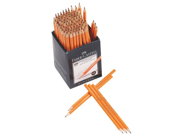 Produktfoto för Faber-Castell Blyertspenna, Bonanza, HB-stift, sexkantig pennkropp, orange